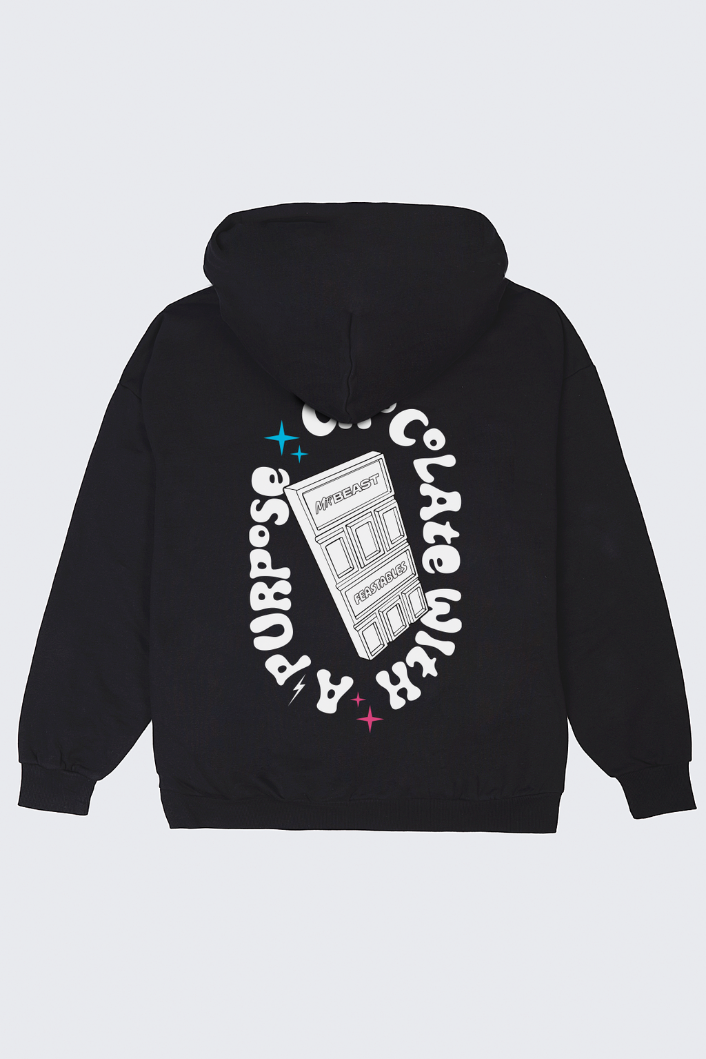 Feastables Retro Hoodie - Black