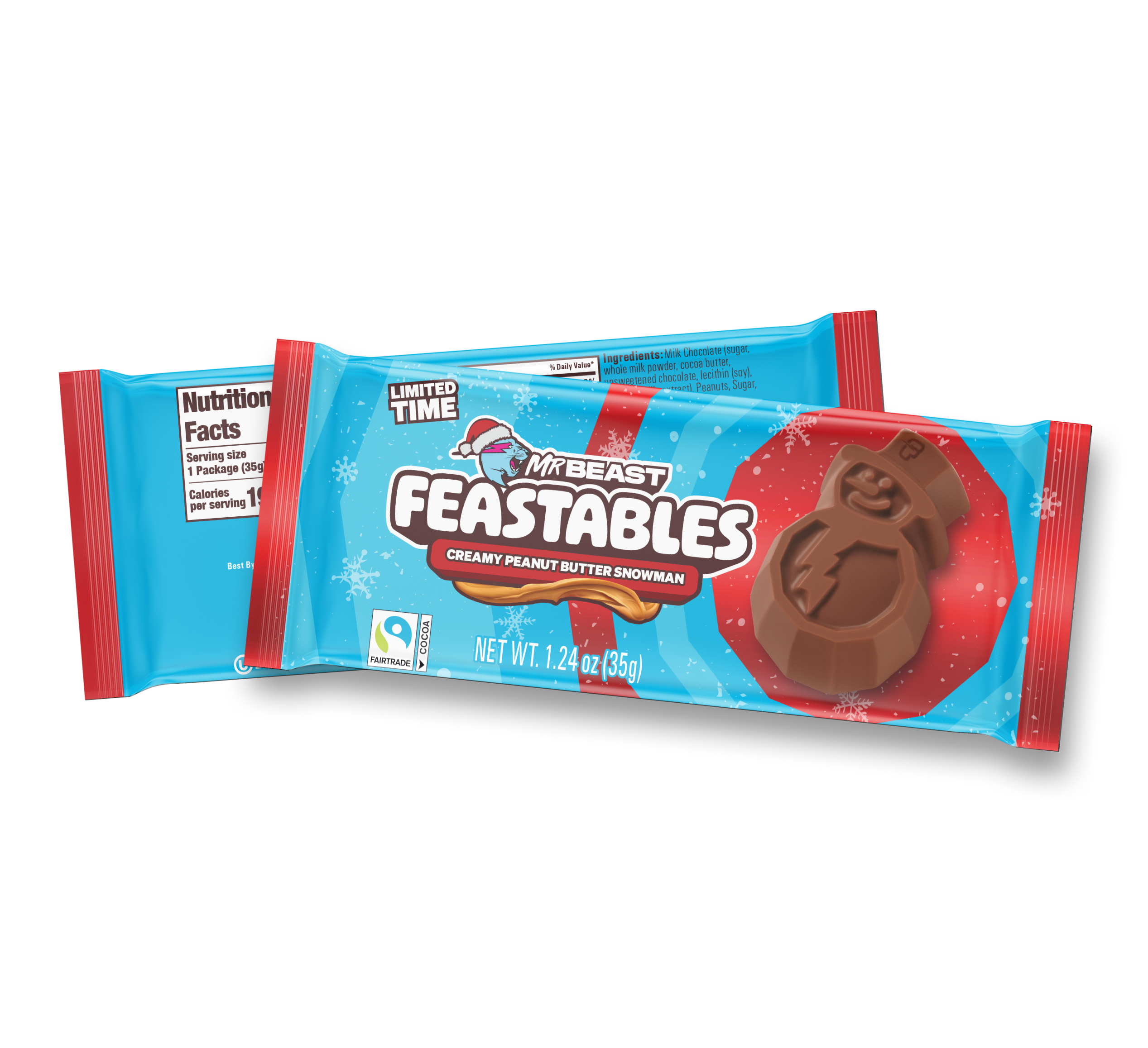 Peanut Butter Snowman Cups