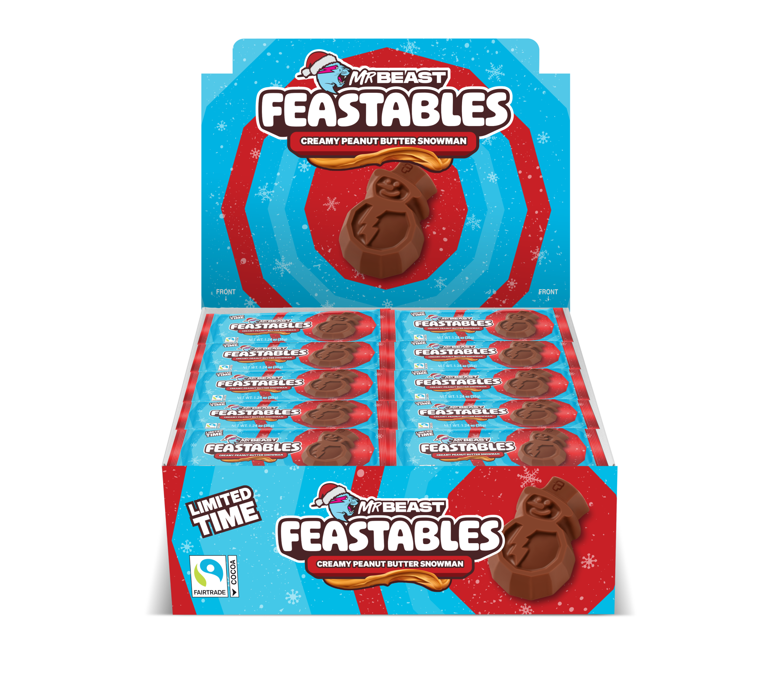 Peanut Butter Snowman Cups