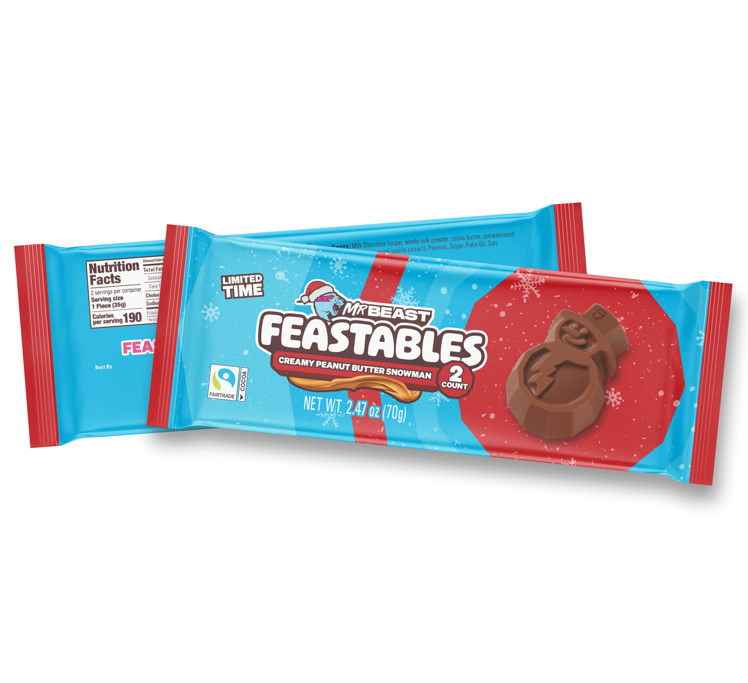 Peanut Butter Snowman Cups