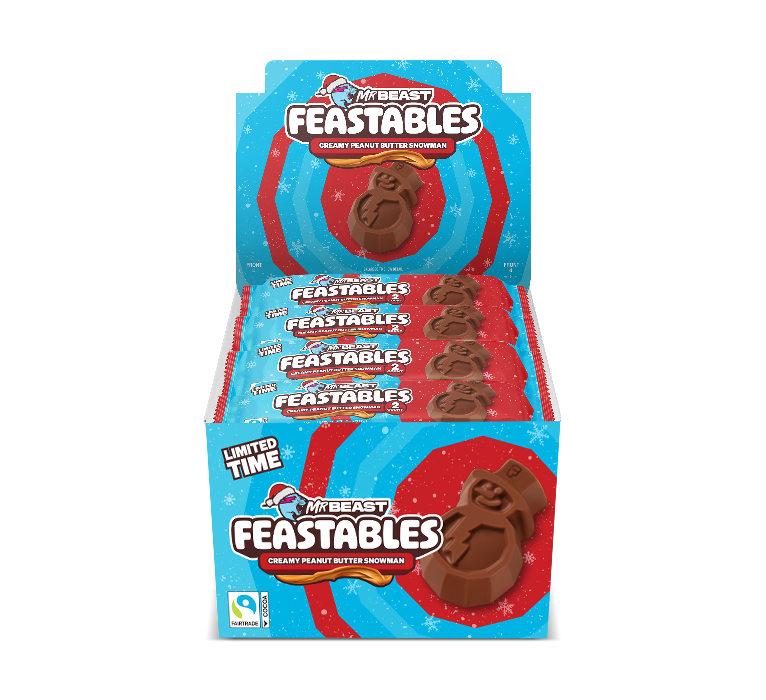 Peanut Butter Snowman Cups