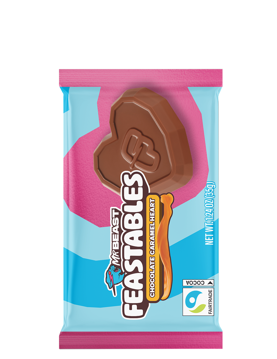 Valentines Chocolate Caramel Hearts